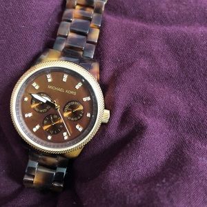 Tortoise Brown Michael Kors Watch